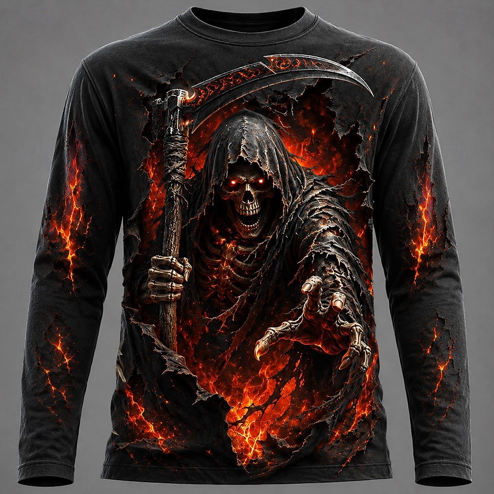 Halloween Men 3D Graphic Print - Tee Graphic Print ulasan dan harga