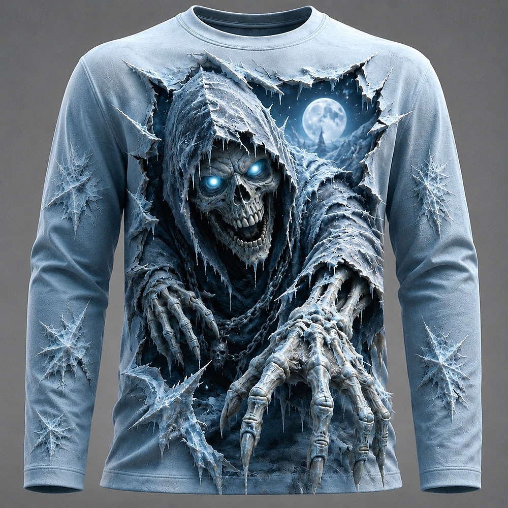 Halloween Men 3D Graphic Print - Tee Graphic Print ulasan dan harga