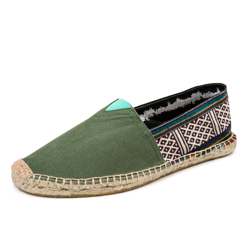 New Summer Linen Breathable Ca - Espadrille Slip On ulasan dan harga