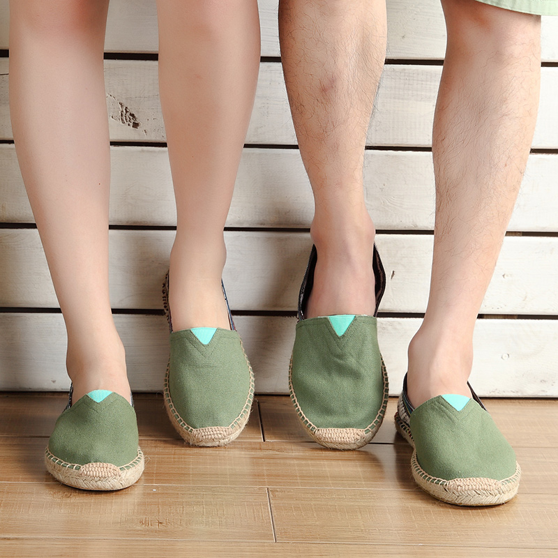 New Summer Linen Breathable Ca - Espadrille Slip On ulasan dan harga