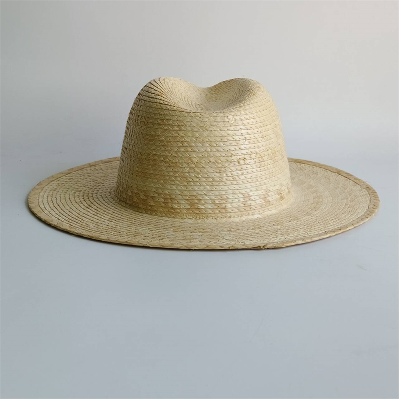 Classic natural palm leaf stra - Bucket Hat Straw ulasan dan harga