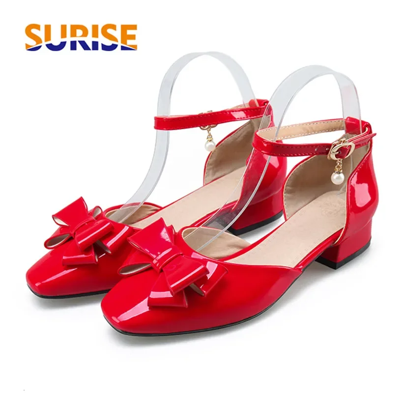 Big Size Women Bowtie Pumps Ro - Casual Sandal Leather ulasan dan harga